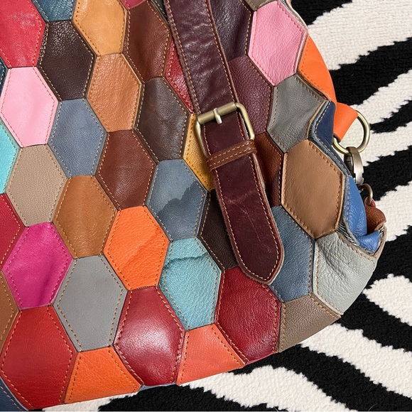Amerileather Bags Amerileather Multicolor Patchwork